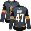 Dámské NHL Vegas Golden Knights dresy 47 Luca Sbisa Authentic Šedá Adidas Domácí