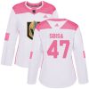 Dámské NHL Vegas Golden Knights dresy 47 Luca Sbisa Authentic Bílý Růžový Adidas Fashion