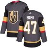 Dětské NHL Vegas Golden Knights dresy 47 Luca Sbisa Authentic Šedá Adidas Domácí