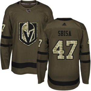 Dětské NHL Vegas Golden Knights dresy 47 Luca Sbisa Authentic Zelená Adidas Salute to Service