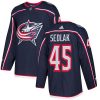 Dětské NHL Columbus Blue Jackets dresy 45 Lukas Sedlak Authentic Námořnická modrá Adidas Domácí