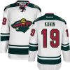 Dětské NHL Minnesota Wild dresy 19 Luke Kunin Authentic Bílý Reebok Venkovní hokejové dresy