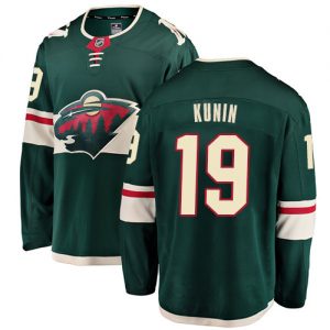 Dětské NHL Minnesota Wild dresy 19 Luke Kunin Breakaway Zelená Fanatics Branded Domácí