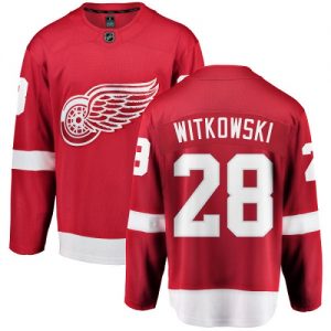 Pánské NHL Detroit Red Wings dresy 28 Luke Witkowski Breakaway Červené Fanatics Branded Domácí