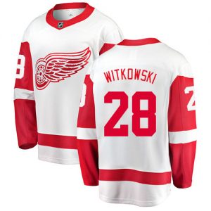 Pánské NHL Detroit Red Wings dresy 28 Luke Witkowski Breakaway Bílý Fanatics Branded Venkovní
