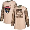 Pánské NHL Florida Panthers dresy 52 MacKenzie Weegar Authentic Camo Adidas Veterans Day Practice