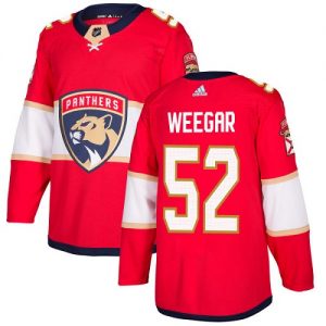Pánské NHL Florida Panthers dresy 52 MacKenzie Weegar Authentic Červené Adidas Domácí