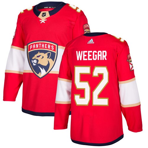 Dětské NHL Florida Panthers dresy 52 MacKenzie Weegar Authentic Červené Adidas Domácí