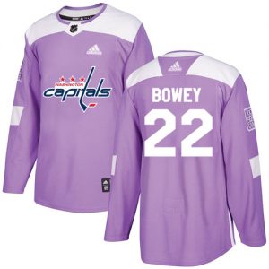 Pánské NHL Washington Capitals dresy 22 Madison Bowey Authentic Nachový Adidas Fights Cancer Practice