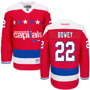Pánské NHL Washington Capitals dresy 22 Madison Bowey Authentic Červené Reebok Alternativní hokejové dresy