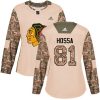 Dámské NHL Chicago Blackhawks dresy 81 Marian Hossa Authentic Camo Adidas Veterans Day Practice