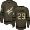 Dětské NHL Arizona Coyotes dresy 29 Mario Kempe Authentic Zelená Adidas Salute to Service