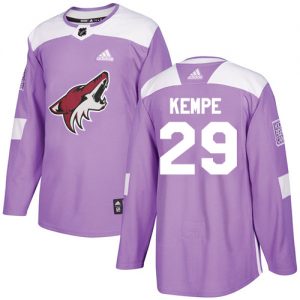 Dětské NHL Arizona Coyotes dresy 29 Mario Kempe Authentic Nachový Adidas Fights Cancer Practice