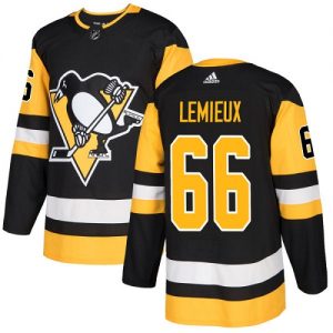 Dětské NHL Pittsburgh Penguins dresy 66 Mario Lemieux Authentic Černá Adidas Domácí