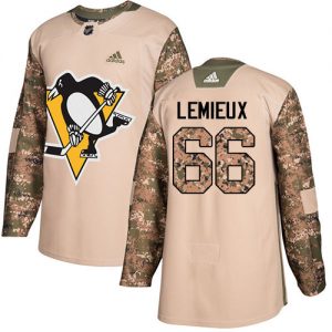 Dětské NHL Pittsburgh Penguins dresy 66 Mario Lemieux Authentic Camo Adidas Veterans Day Practice