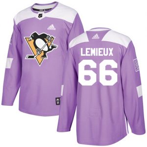 Dětské NHL Pittsburgh Penguins dresy 66 Mario Lemieux Authentic Nachový Adidas Fights Cancer Practice