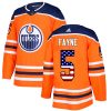 Pánské NHL Edmonton Oilers dresy 5 Mark Fayne Authentic Oranžový Adidas USA Flag Fashion