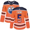 Dámské NHL Edmonton Oilers dresy 5 Mark Fayne Authentic Oranžový Adidas USA Flag Fashion