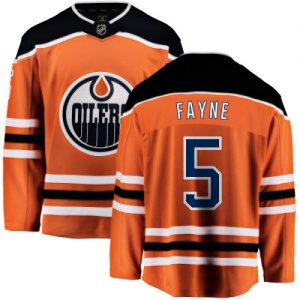 Dětské NHL Edmonton Oilers dresy 5 Mark Fayne Breakaway Oranžový Fanatics Branded Domácí
