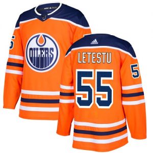 Pánské NHL Edmonton Oilers dresy 55 Mark Letestu Authentic Oranžový Adidas Domácí