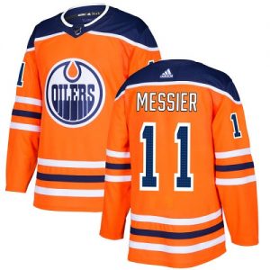Pánské NHL Edmonton Oilers dresy 11 Mark Messier Authentic Oranžový Adidas Domácí