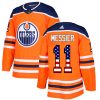 Pánské NHL Edmonton Oilers dresy 11 Mark Messier Authentic Oranžový Adidas USA Flag Fashion