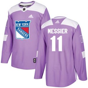 Pánské NHL New York Rangers dresy 11 Mark Messier Authentic Nachový Adidas Fights Cancer Practice