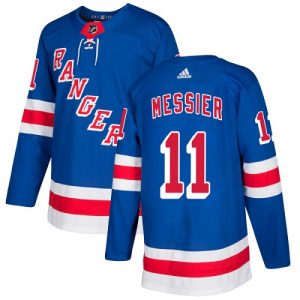 Pánské NHL New York Rangers dresy 11 Mark Messier Authentic Kuninkaallisen modrá Adidas Domácí