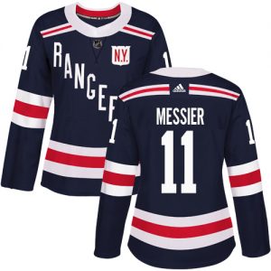 Dámské NHL New York Rangers dresy 11 Mark Messier Authentic Námořnická modrá Adidas 2018 Winter Classic