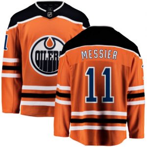 Pánské NHL Edmonton Oilers dresy 11 Mark Messier Breakaway Oranžový Fanatics Branded Domácí