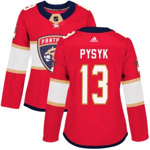 Dámské NHL Florida Panthers dresy 13 Mark Pysyk Authentic Červené Adidas Domácí