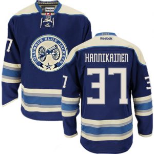 Pánské NHL Columbus Blue Jackets dresy 37 Markus Hannikainen Authentic Námořnická modrá Reebok Alternativní hokejové dresy