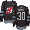 Pánské NHL New Jersey Devils dresy 30 Martin Brodeur Premier Černá Adidas 1917 2017 100th Anniversary