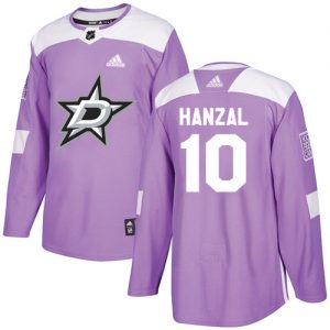 Pánské NHL Dallas Stars dresy 10 Martin Hanzal Authentic Nachový Adidas Fights Cancer Practice