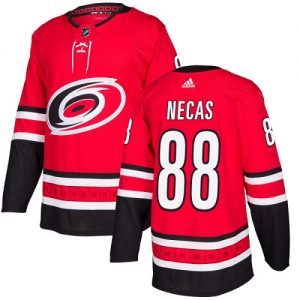 Pánské NHL Carolina Hurricanes dresy 88 Martin Necas Authentic Červené Adidas Domácí