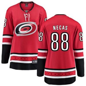 Dámské NHL Carolina Hurricanes dresy 88 Martin Necas Breakaway Červené Fanatics Branded Domácí