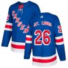 Pánské NHL New York Rangers dresy 26 Martin St. Louis Authentic Kuninkaallisen modrá Adidas Domácí