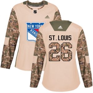 Dámské NHL New York Rangers dresy 26 Martin St. Louis Authentic Camo Adidas Veterans Day Practice