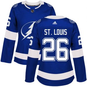 Dámské NHL Tampa Bay Lightning dresy 26 Martin St. Louis Authentic královská modrá Adidas Domácí