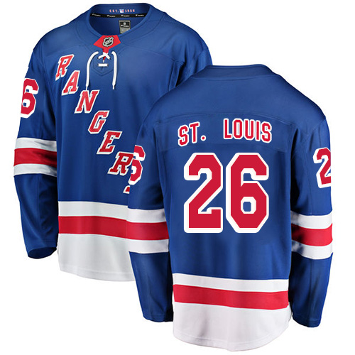 Pánské NHL New York Rangers dresy 26 Martin St. Louis Breakaway Kuninkaallisen modrá Fanatics Branded Domácí