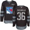 Pánské NHL New York Rangers dresy 36 Mats Zuccarello Authentic Černá Adidas 1917 2017 100th Anniversary