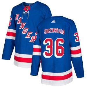 Pánské NHL New York Rangers dresy 36 Mats Zuccarello Authentic Kuninkaallisen modrá Adidas Domácí