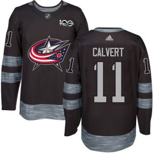 Pánské NHL Columbus Blue Jackets dresy 11 Matt Calvert Authentic Černá Adidas 1917 2017 100th Anniversary