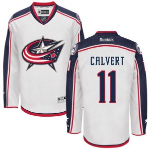 Dětské NHL Columbus Blue Jackets dresy 11 Matt Calvert Authentic Bílý Reebok Venkovní hokejové dresy