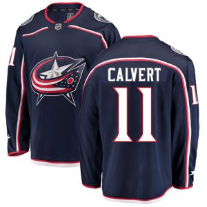 Pánské NHL Columbus Blue Jackets dresy 11 Matt Calvert Breakaway Námořnická modrá Fanatics Branded Domácí