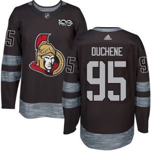 Pánské NHL Ottawa Senators dresy 95 Matt Duchene Authentic Černá Adidas 1917 2017 100th Anniversary