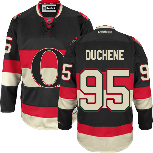 Pánské NHL Ottawa Senators dresy 95 Matt Duchene Authentic Černá Reebok Alternativní hokejové dresy