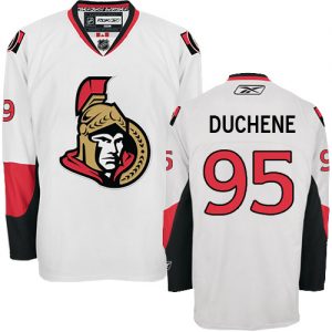 Pánské NHL Ottawa Senators dresy 95 Matt Duchene Authentic Bílý Reebok Venkovní hokejové dresy