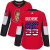 Dámské NHL Ottawa Senators dresy 95 Matt Duchene Authentic Červené Adidas USA Flag Fashion