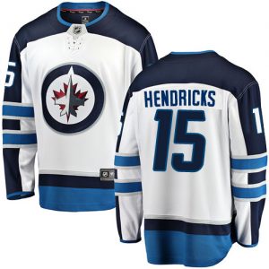 Pánské NHL Winnipeg Jets dresy 15 Matt Hendricks Breakaway Bílý Fanatics Branded Venkovní